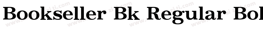 Bookseller Bk Regular Bold字体转换